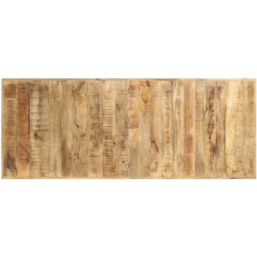 Tavolo Da Bar 180x70x107 Cm In Legno Ruvido Di Mango - Foto 4