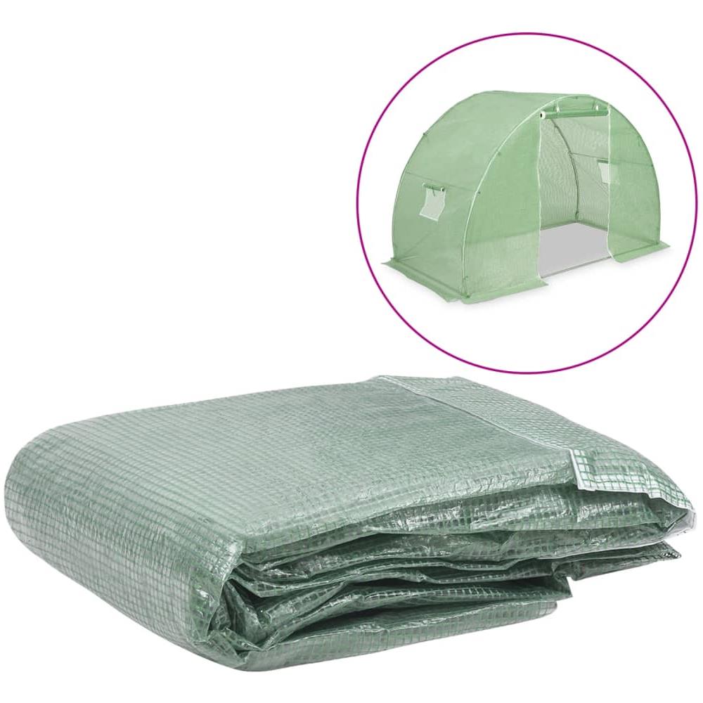 Telo di Ricambio per Serra (4,5 m²) 300x150x200 cm Verde - Foto 1