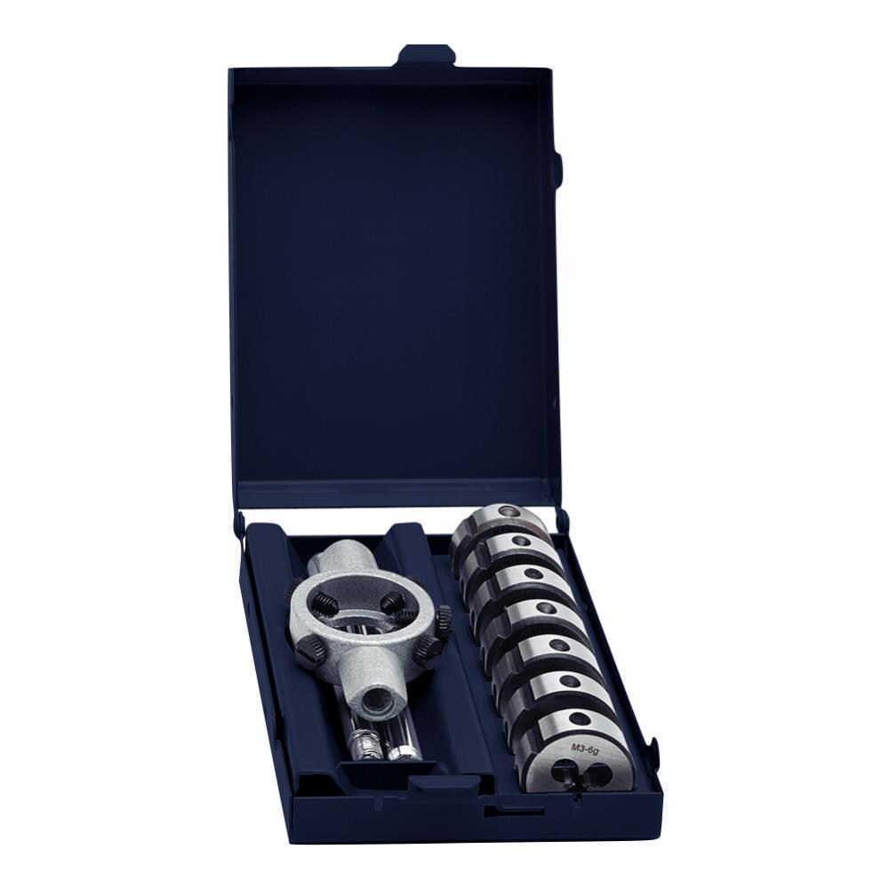 Se Set Di Filiere In Acciaio Hss, M3 - M12, 25 Mm, 8 Pz. (70418)  - Foto 1