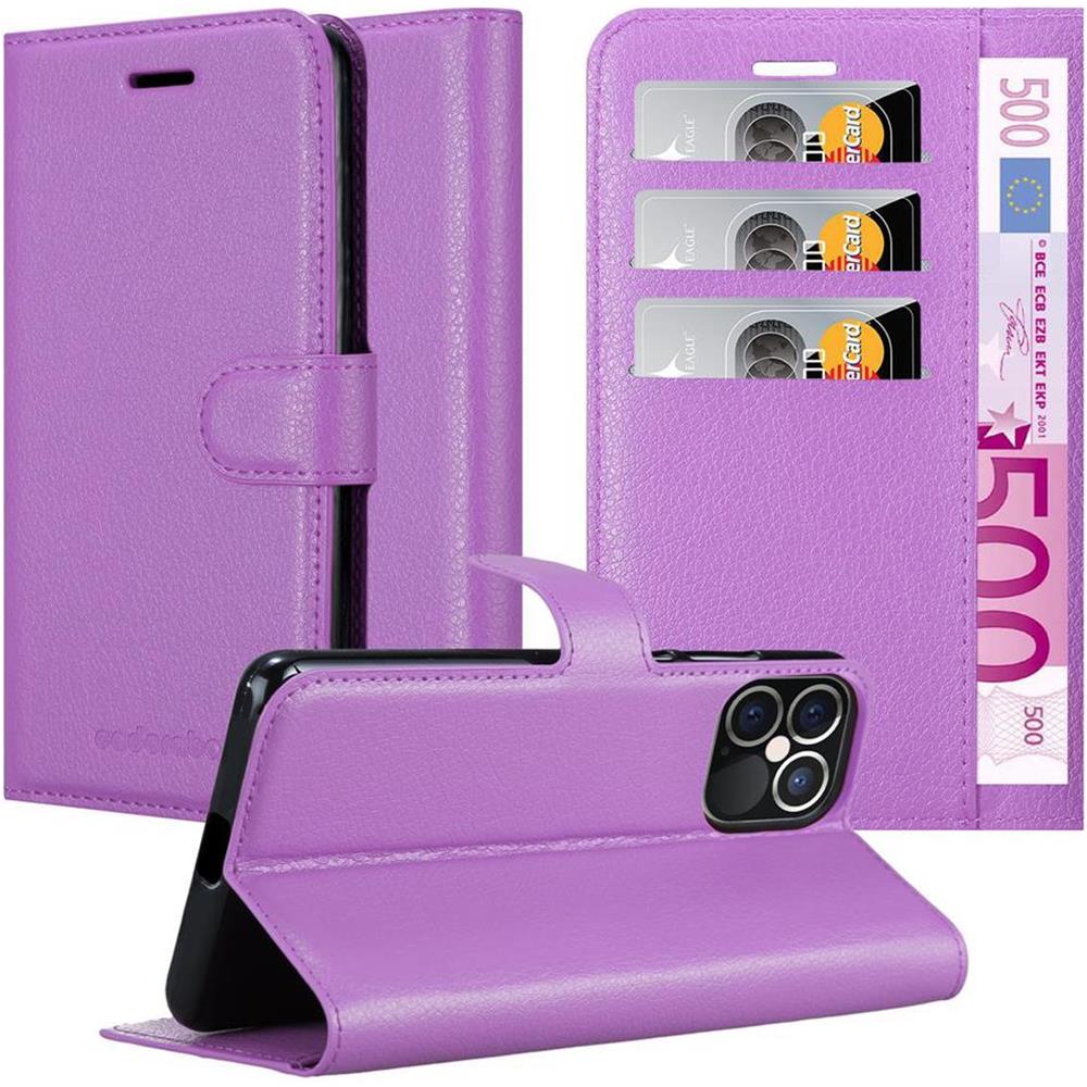 Cadorabo Custodia Compatibile Con Apple Iphone 12 (6,7"" Zoll) In Violetta Ametista - Coperchio Protettiva Con Chiusura Magnetica, Funzione Stand E Tasca Per Le Carte - Foto 1