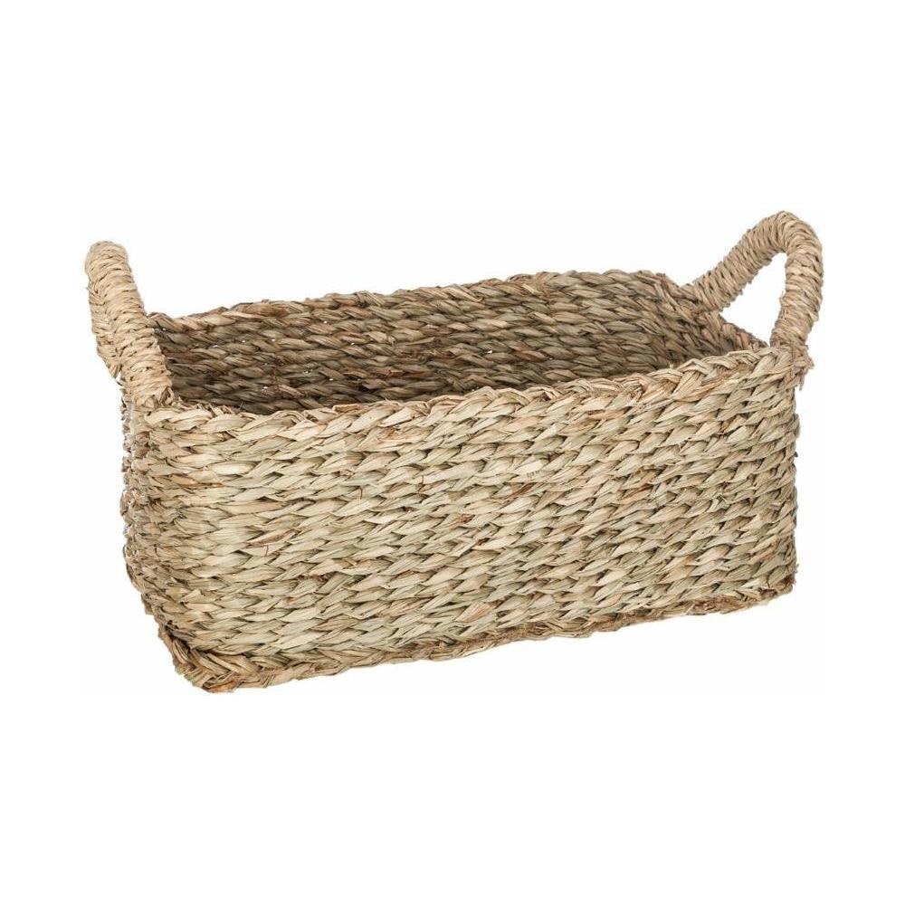 Set Di Tre Cesti Decorativi Rettangolari Con Manici, 3 Misure - Foto 2