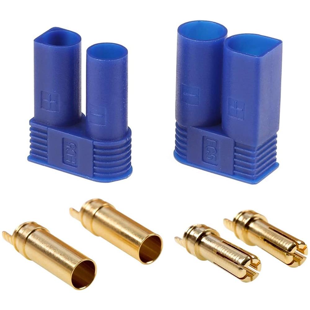 5 Paia Ec5 Di Alta Qualità, Maschio-femmina, Connettori Per Batterie Da Modellismo Rc Lipo - Foto 2