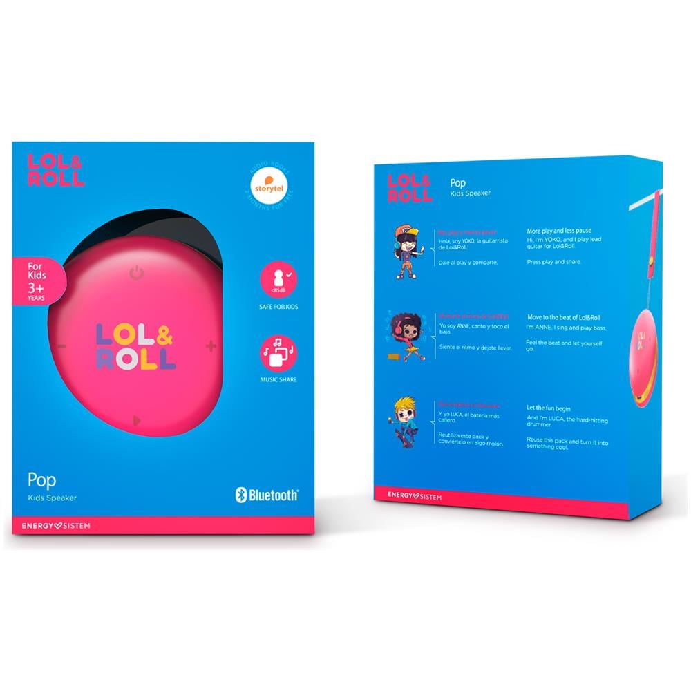 Altoparlante Portatile Bluetooth Per I Bambini Lol&roll Pop Kids Speaker, Detachable Lanyard - Foto 5