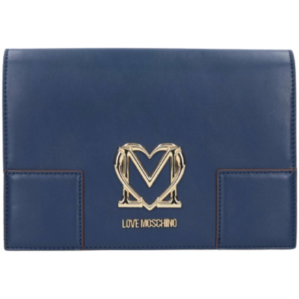 Borsa Donna Love Moschino A Mano / Tracolla Ecopelle Blu B23mo114 Jc4413 Media - Foto 1