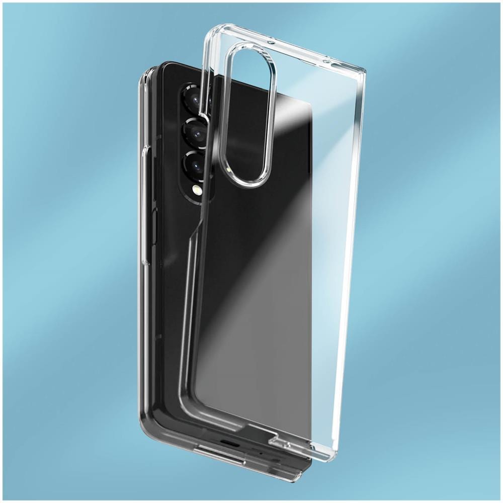 Cover Samsung Galaxy Z Fold4 Angoli Bumper Antiurto Sottile Trasparente - Foto 5
