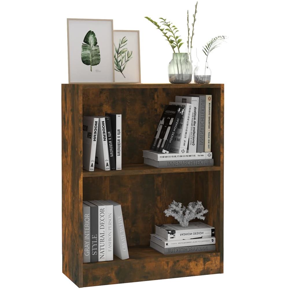Libreria Rovere Fumo 60x24x74,5 Cm In Legno Multistrato - Foto 3