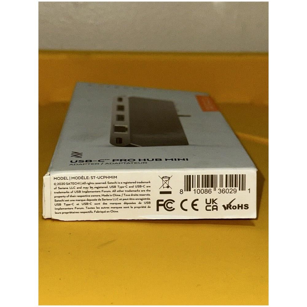 Adattatore per Macbook USB-C Pro Hub con 4 porte Grigio - Foto 1