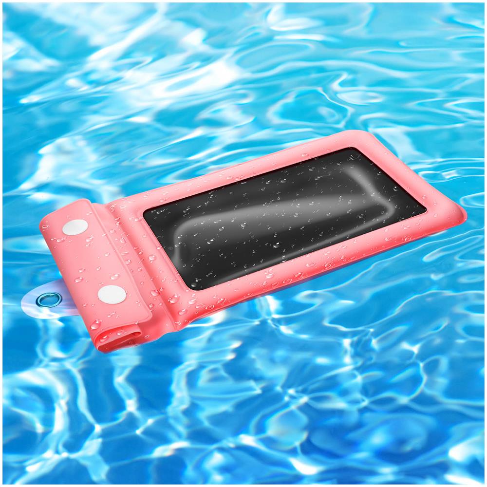 Pochette Impermeabile Universale Per Smartphone Con Laccetto Rosa - Foto 2