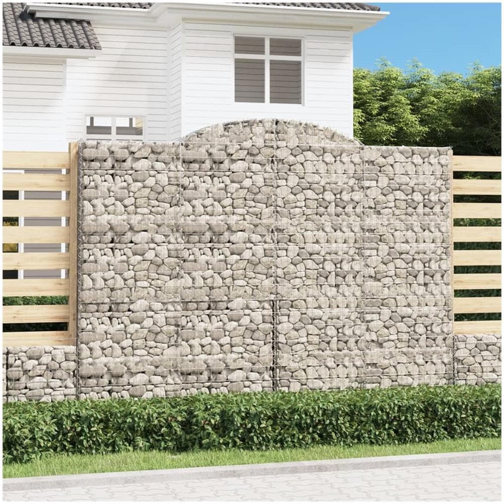 Cesti Gabbioni Ad Arco 4 Pz 300x50x220/240 Cm Ferro Zincato - Foto 1