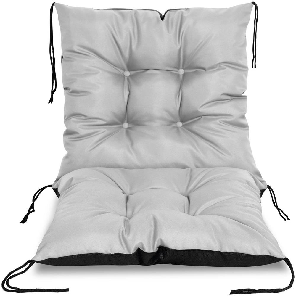 50x50x80 cm Cuscino da giardino impermeabile grigio chiaro - Foto 2