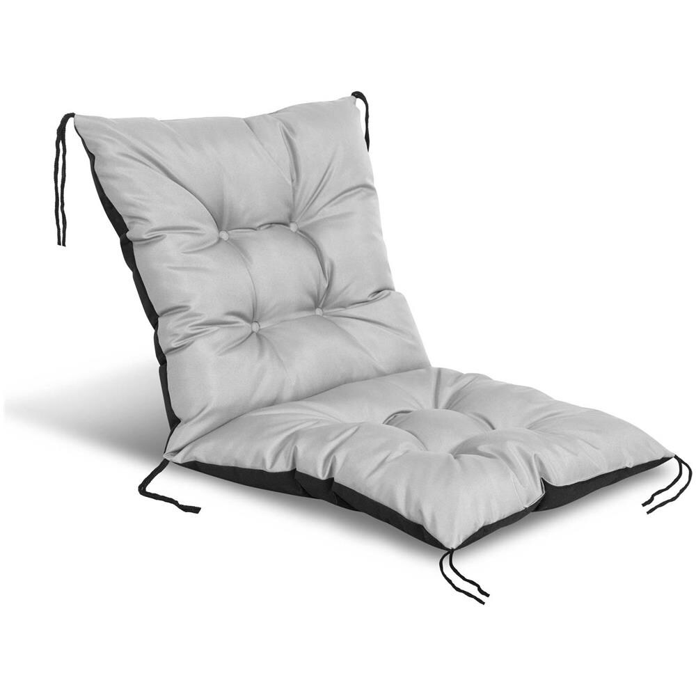 50x50x80 cm Cuscino da giardino impermeabile grigio chiaro - Foto 1