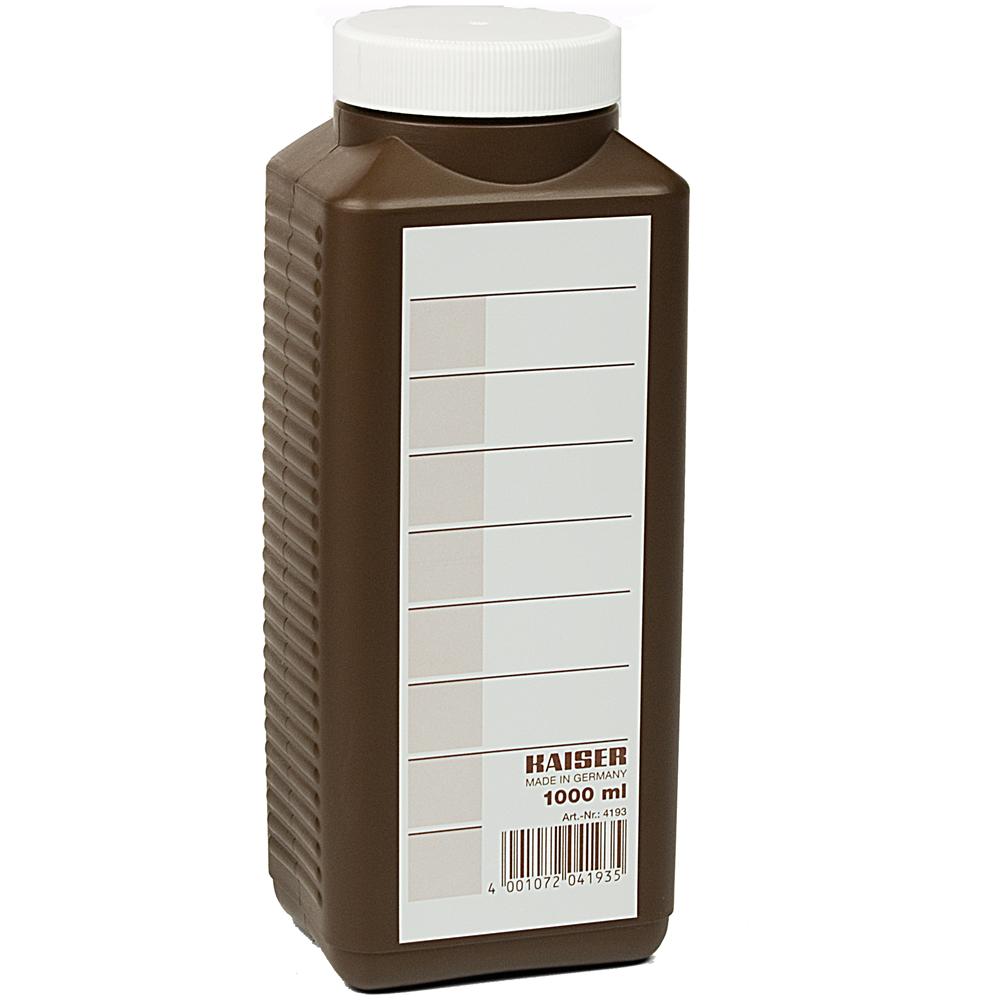 Bottiglia Chimica con Tappo a Vite e Campo Etichetta Marrone Polietilene 1000 ml 4193 - Foto 2