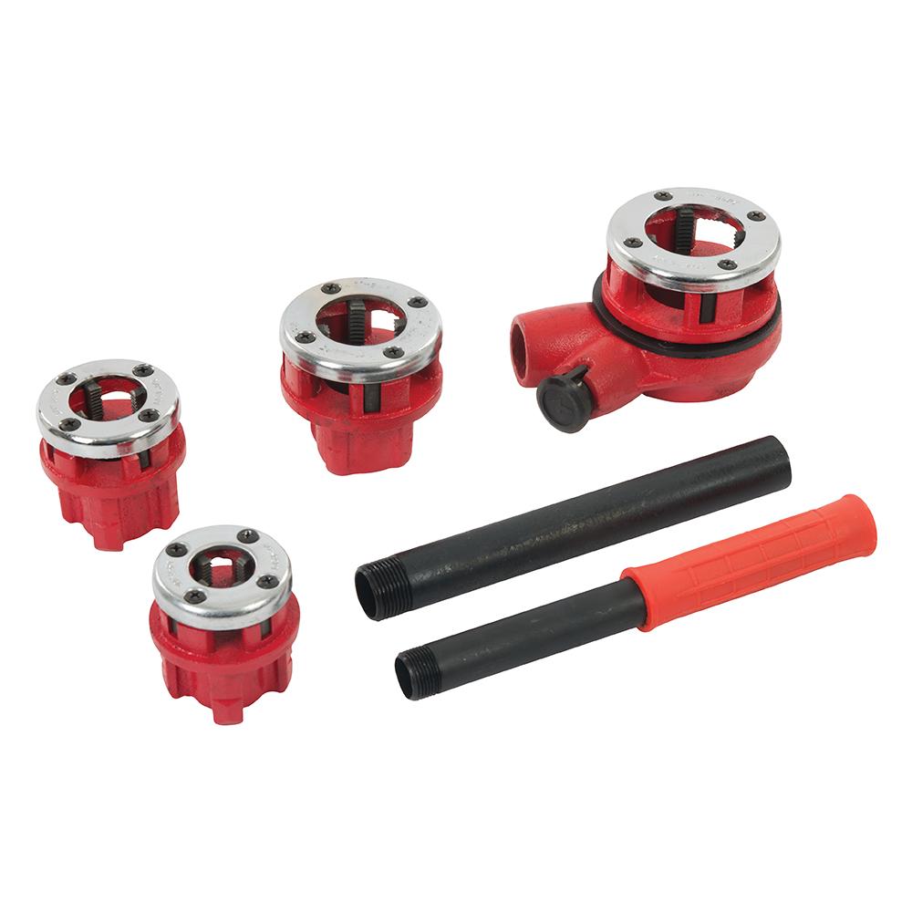 868556 Kit Di Filiere Per Tubi 5 P. zi 1/2, 3/4, 1'' E 1 1/4'' Bspt - Foto 2