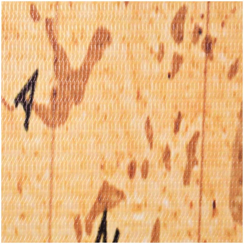 Paravento Pieghevole 120x170 cm Stampa Mappa del Mondo Giallo - Foto 2