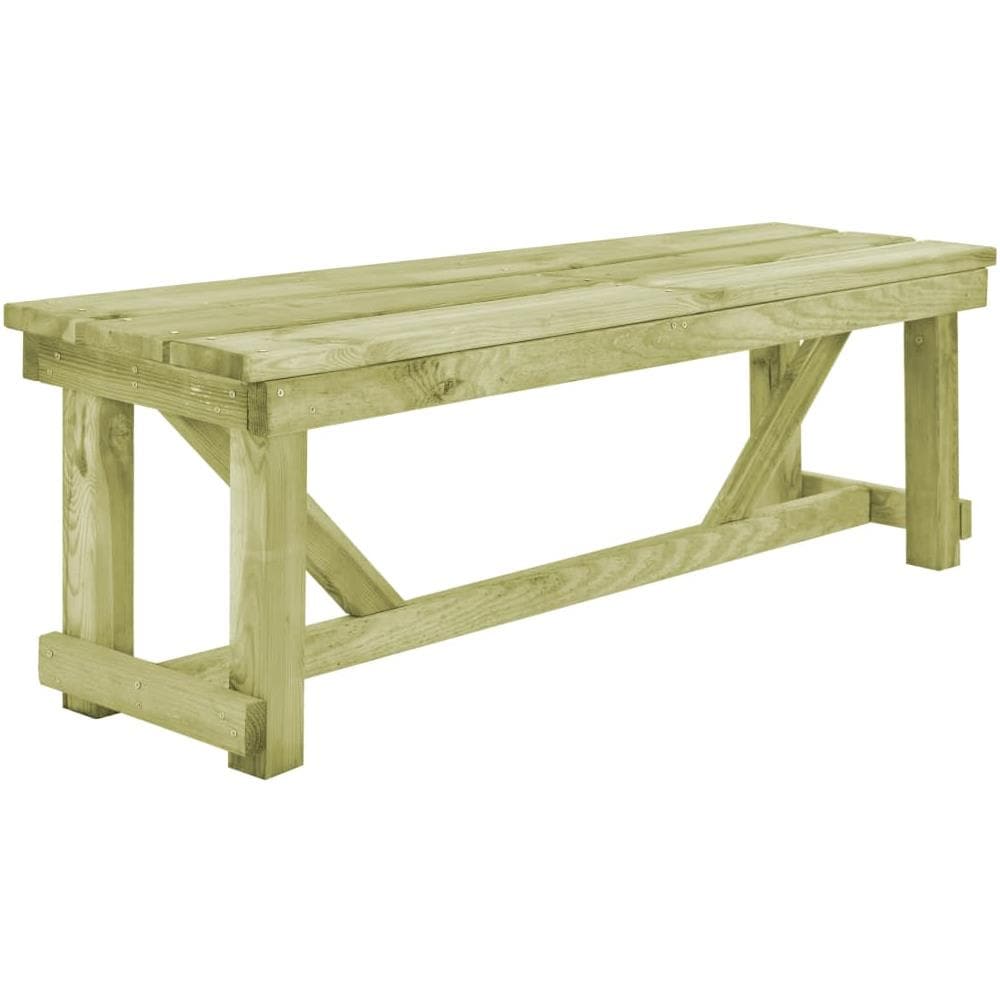 Panchina da Giardino 140 cm in Legno di Pino Impregnato - Foto 1