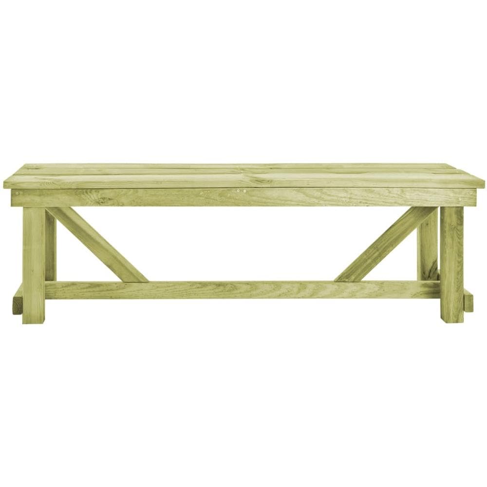 Panchina da Giardino 140 cm in Legno di Pino Impregnato - Foto 2