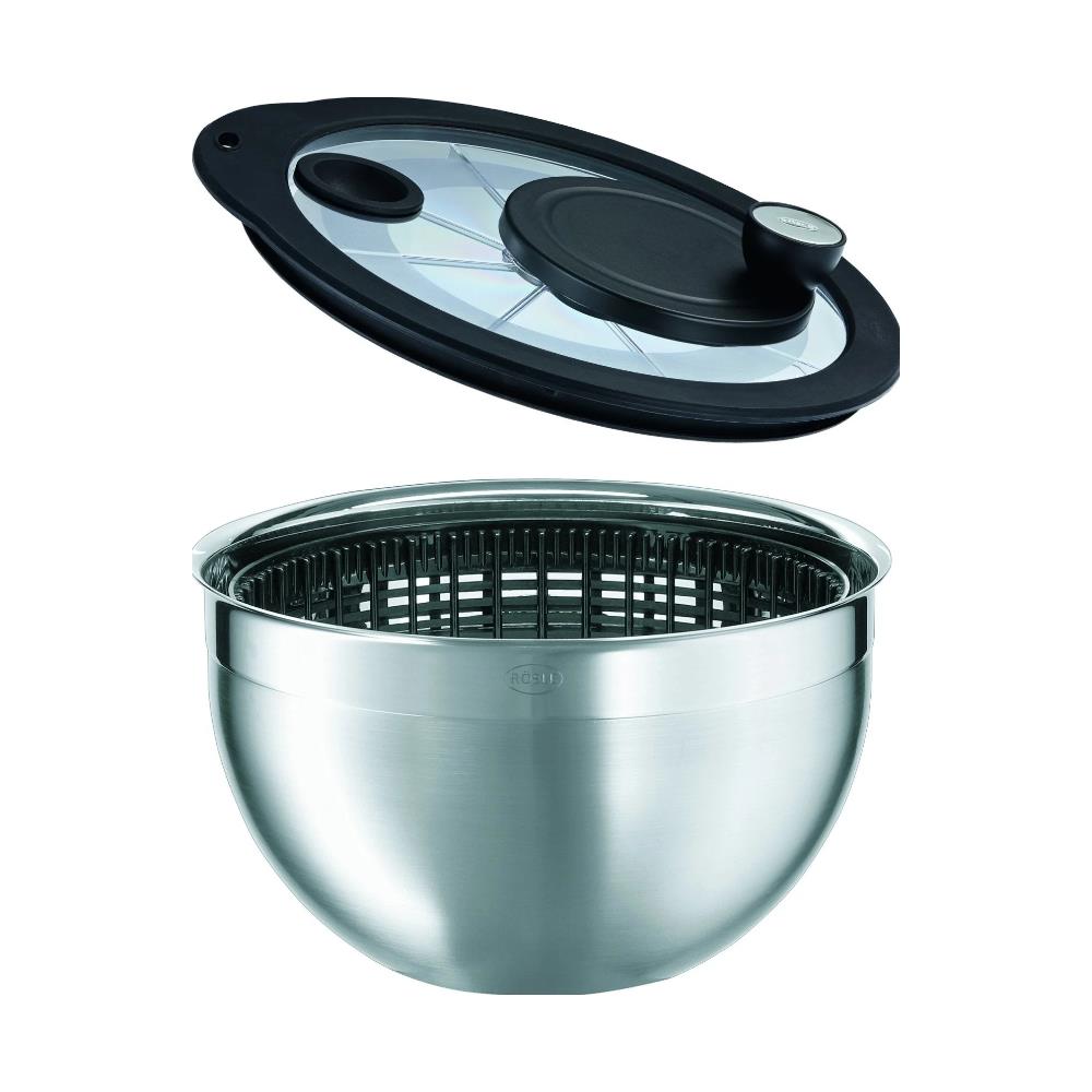 Centrifuga per Insalata con Coperchio 5.4 L Colore Argento - Foto 1