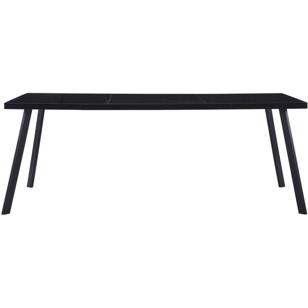 Tavolo Da Pranzo Nero 200x100x75 Cm In Vetro Temperato - Foto 2
