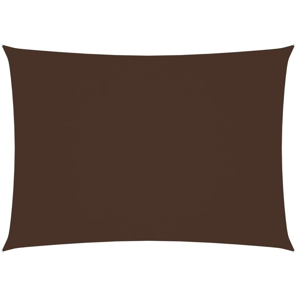 Parasole a Vela Oxford Rettangolare 2x4,5 m Marrone - Foto 1