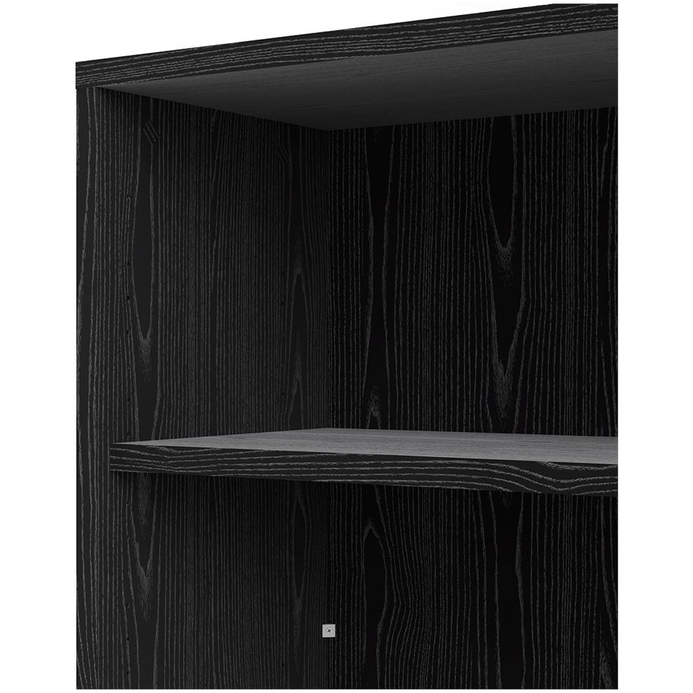 Libreria Sybille, Scaffale Da Ufficio, Mobile Portalibri, Biblioteca, 89x40 H113 Cm, Nero - Foto 2