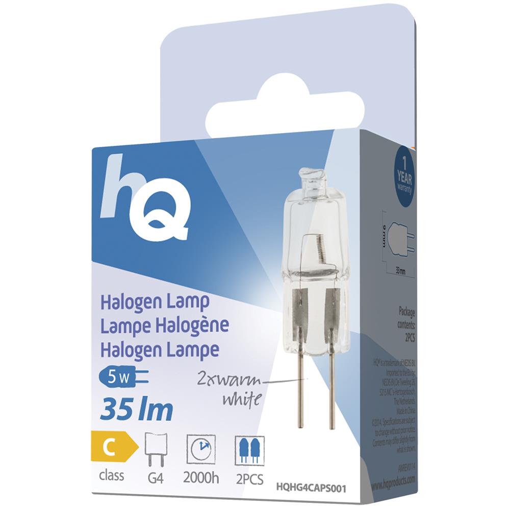 HG4CAPS001, 5W, Capsula, G4, C, 12V, 3,3 cm - Foto 1