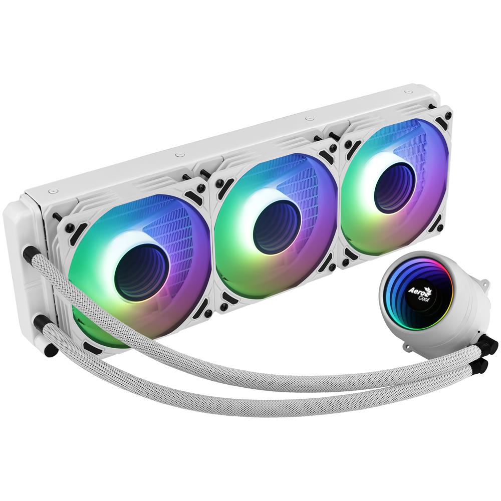 Dissipatore CPU a Liquido Mirage L360 Bianco per Socket Intel LGA 2066 / 2011 / 1200 / 115X / 775 e Socket AMD AM4 / AM3+ / AM3 / AM2+ / AM2 / FM2 / FM1 - Foto 1