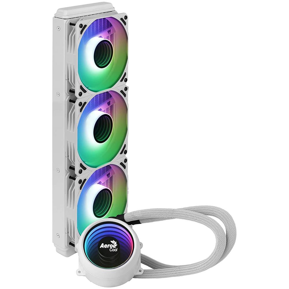 Dissipatore CPU a Liquido Mirage L360 Bianco per Socket Intel LGA 2066 / 2011 / 1200 / 115X / 775 e Socket AMD AM4 / AM3+ / AM3 / AM2+ / AM2 / FM2 / FM1 - Foto 2