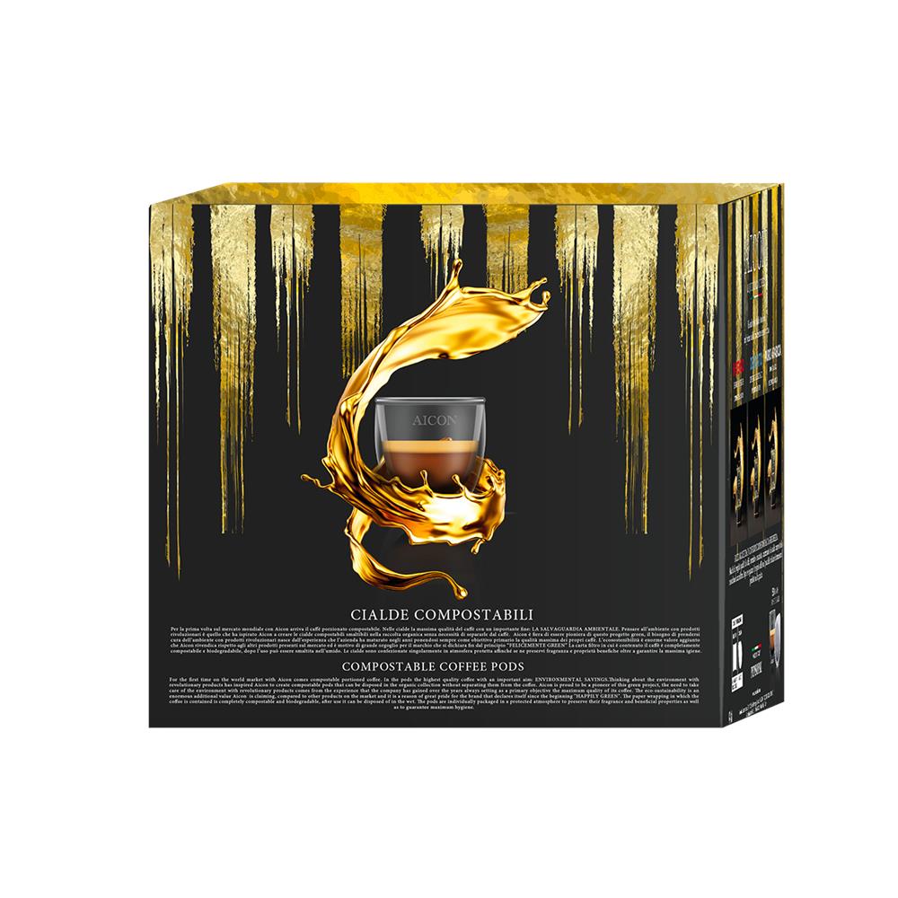 AICON - Confezione 50 Cialde Aic-0203 Compostabile Caffe' Ese Pensofa  Monodose Salva Freschezza Puro Arabica - ePRICE