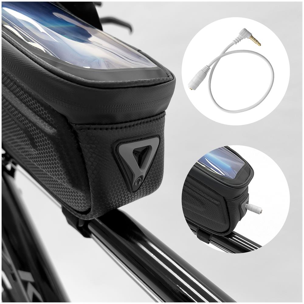 Bike Frame Bag 1.7l Cover Telefono Nero (wbb28bk)  - Foto 2