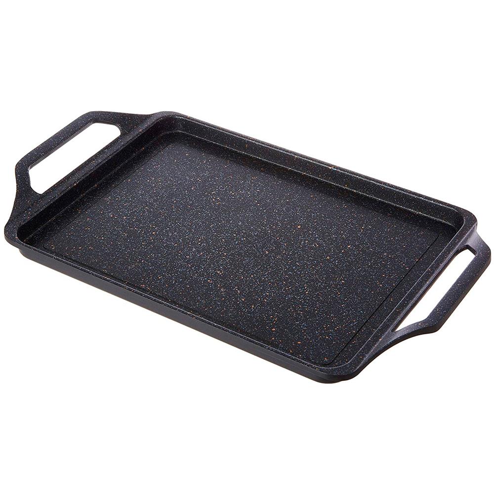 Bistecchiera con Dimensioni 37x25 cm Antiaderente Senza PFOA Colore Nero - Foto 2