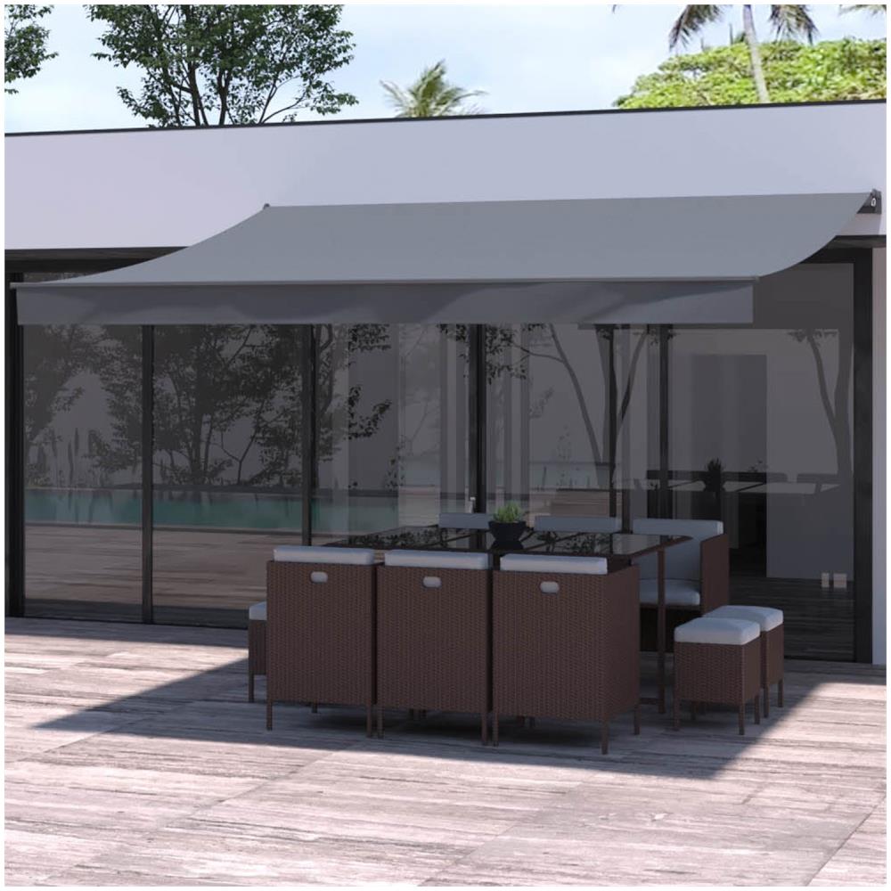 Tenda Da Sole Manuale Grigio 4 X 3 M Adro - Foto 2