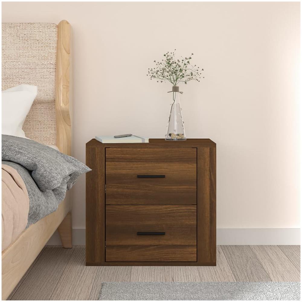 Comodino A Muro Rovere Marrone 50x36x47 Cm - Foto 3