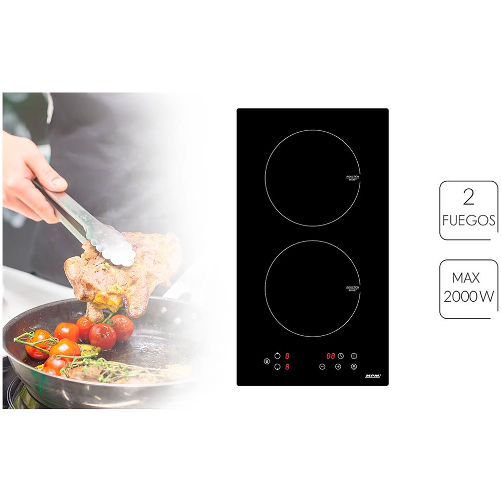 Piano Cottura -30-IM-06 a Induzione 2 Zone Cottura da 52 cm Colore Nero - Foto 4