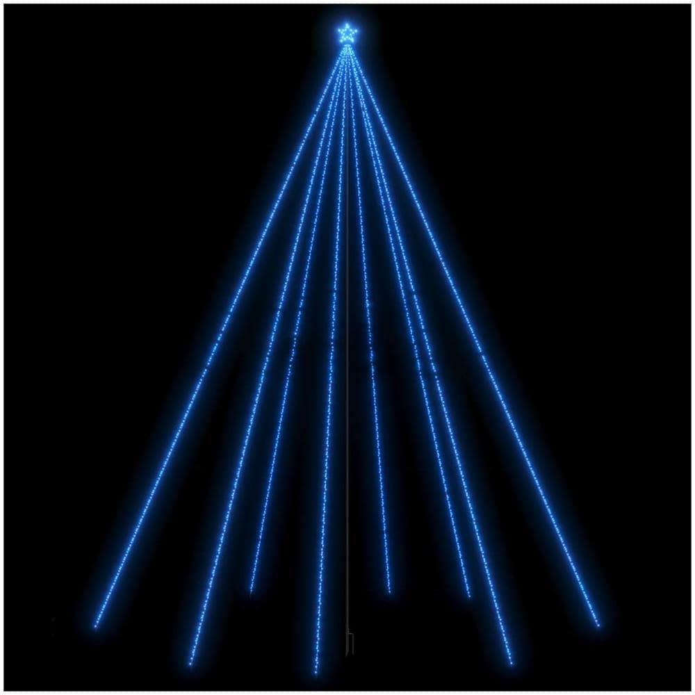 Luci Per Albero Di Natale Interni Esterni 1300 Led Blu 8 M - Foto 2