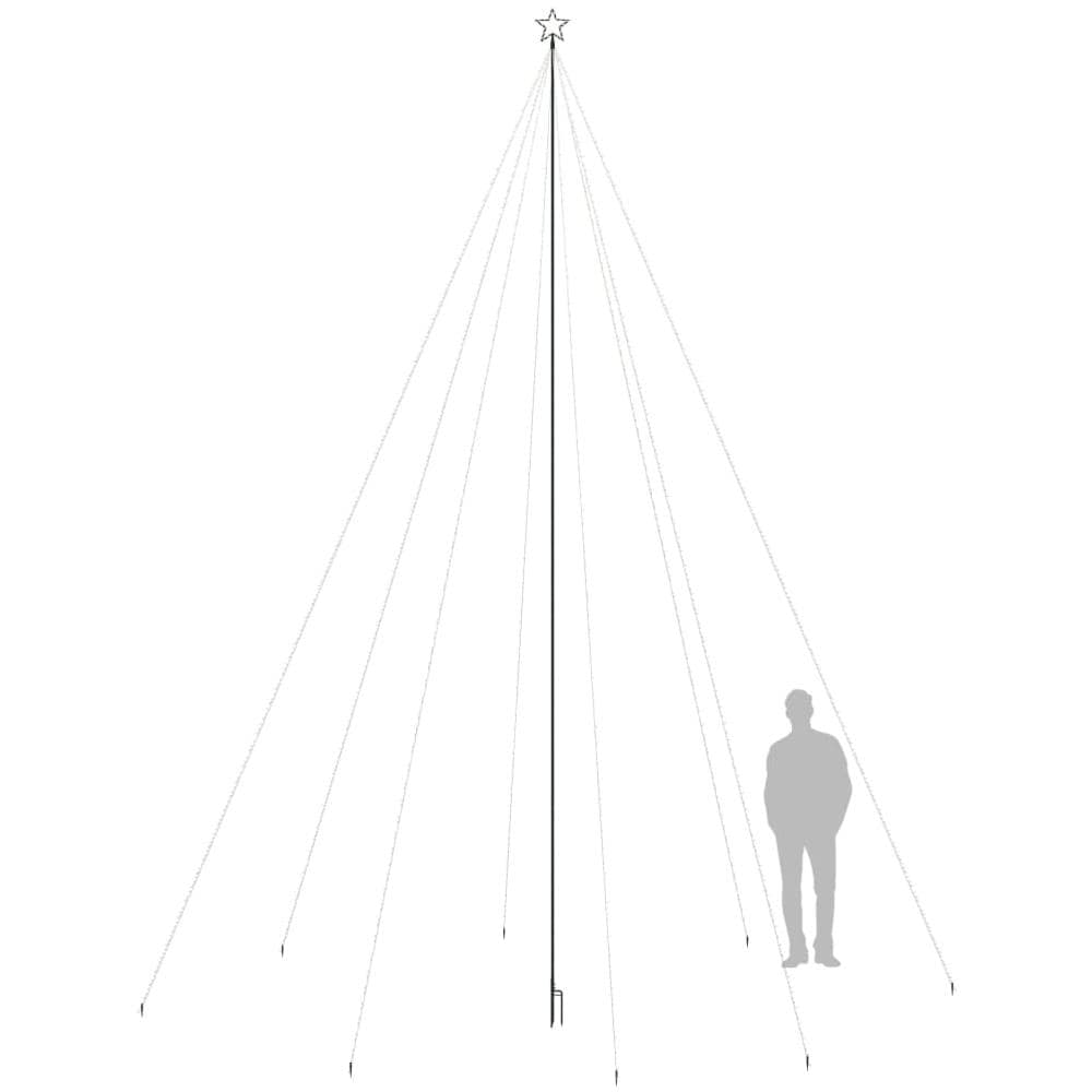 Luci Per Albero Di Natale Interni Esterni 1300 Led Blu 8 M - Foto 3