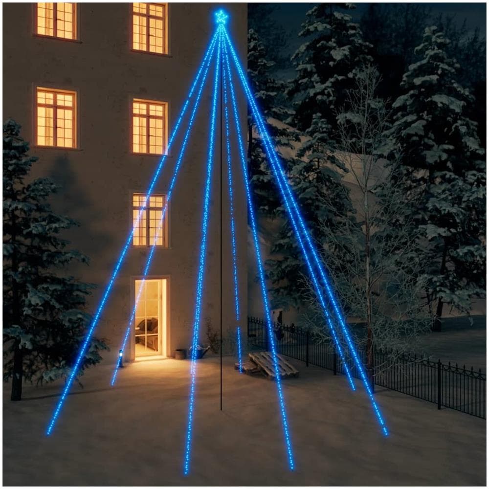 Luci Per Albero Di Natale Interni Esterni 1300 Led Blu 8 M - Foto 1