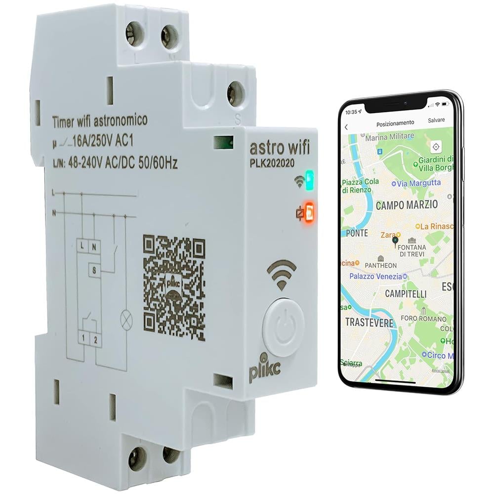 Astro Wifi, Interruttore Orario Astronomico - Giornaliero /settimanale - Multifunzione Wifi 48-230vac - Foto 1