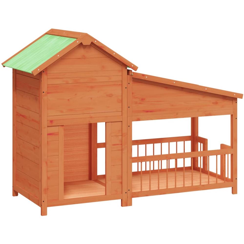 Cuccia Per Cani Miele 143x60,5x109 Cm In Legno Massello Di Pino - Foto 2