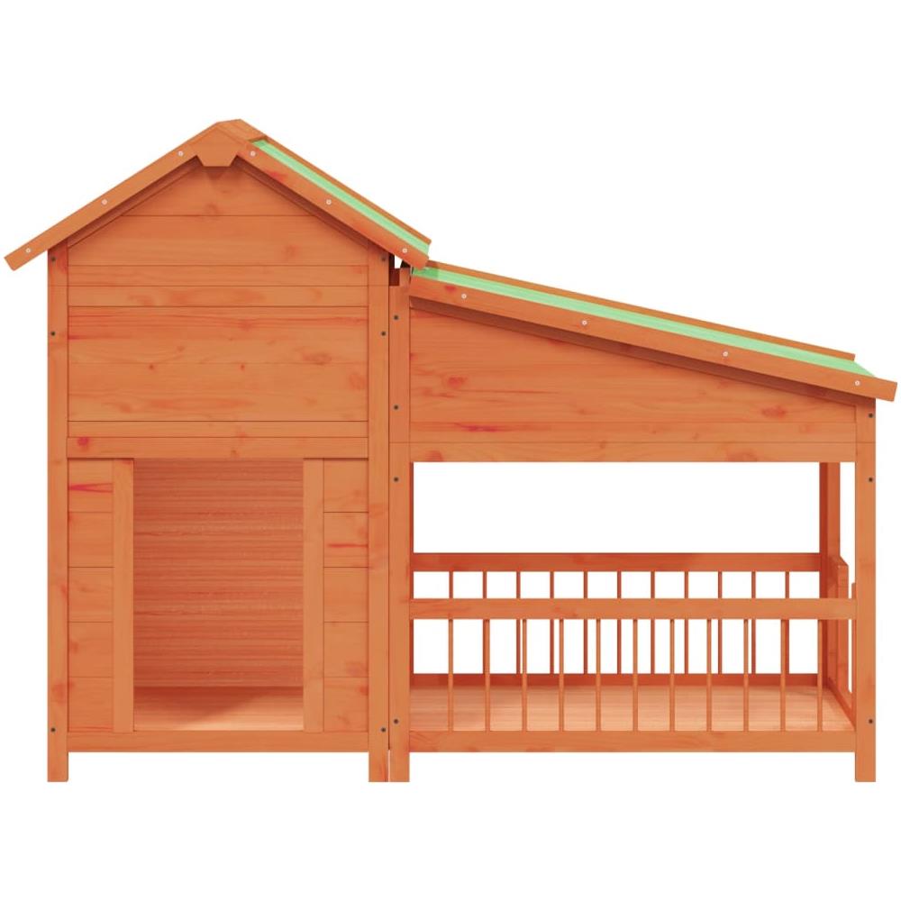 Cuccia Per Cani Miele 143x60,5x109 Cm In Legno Massello Di Pino - Foto 3