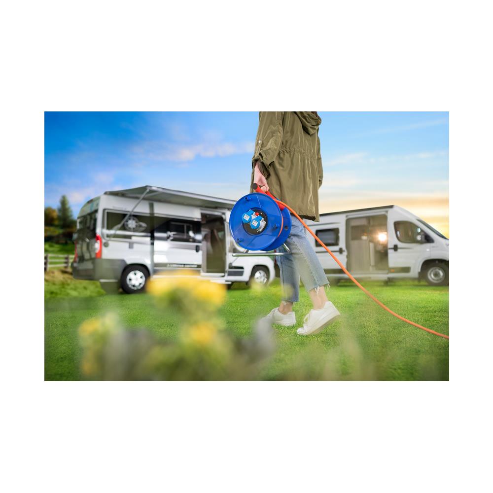 1182760100 prolunghe e multiple 25 m 2 presa (e) AC Esterno Blu, Arancione - Foto 4