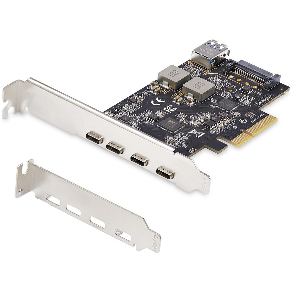Scheda di Espansione PCIe USB a 5 porte, USB 3.2 10Gbps, scheda PCI Express con 4 porte USB-C, 1 porta interna USB-A, scheda controller PCIe USB, Windows /macOS /Linux - Foto 1