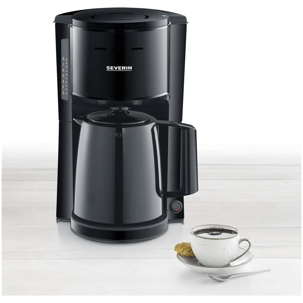Macchina Caffè a Filtro 8 Tazze Potenza 1000 Watt Colore Nero - Foto 10