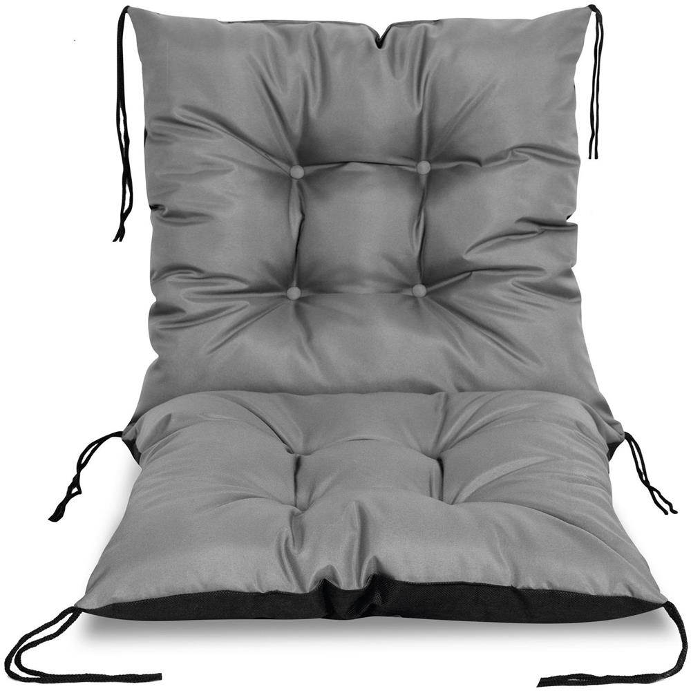 Cuscino da giardino impermeabile grigio 50x50x50 cm - Foto 2