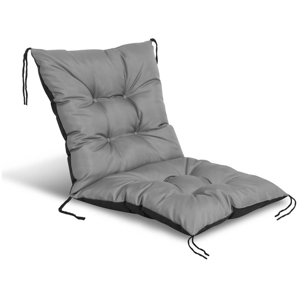 Cuscino da giardino impermeabile grigio 50x50x50 cm - Foto 1