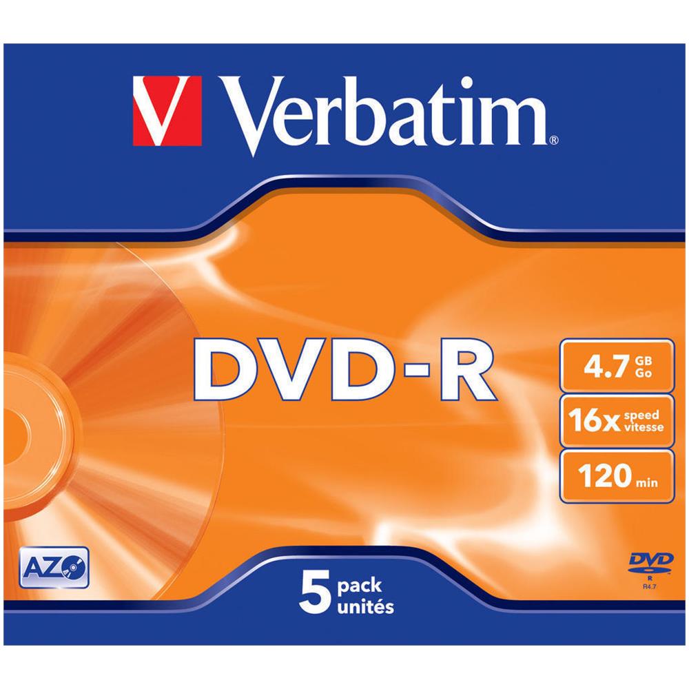 DVD-R 16x Advanced AZO 4.7GB 5pz Jewel Case - Foto 2