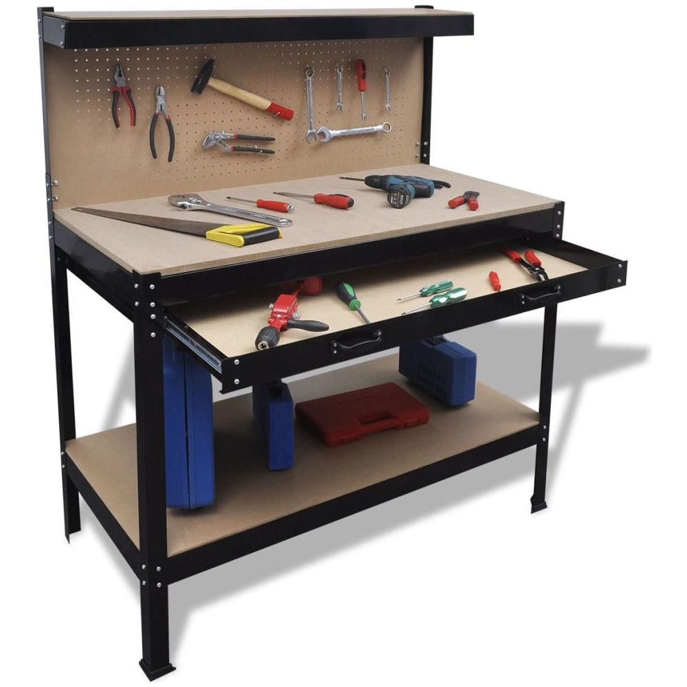 Banco Di Lavoro Con Pannello Forato E Cassetto - Foto 2