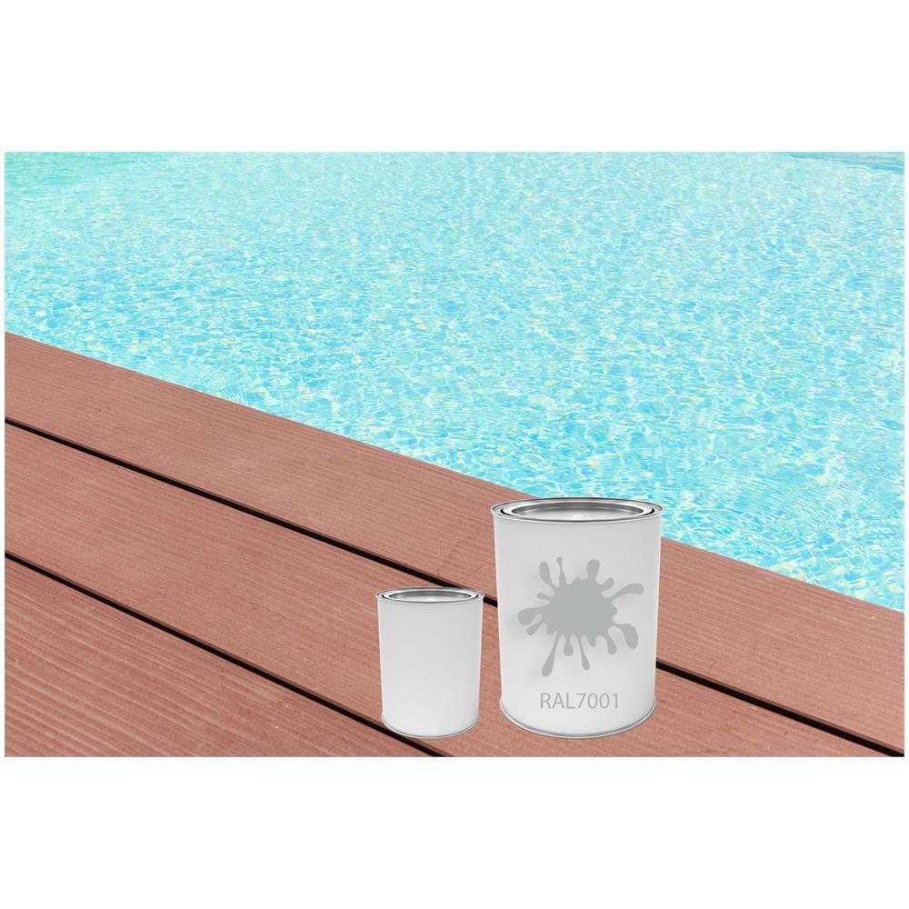 VERNICE ANTIACIDA PISCINE UNICOLOR 2,5 L AZZURRO 10-12 M² X 1 L DILUITO - Foto 3