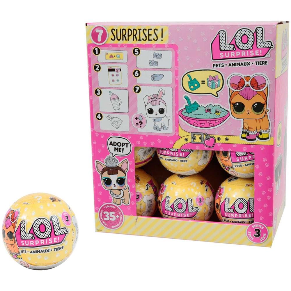 LOL Surprise Pets Sfera con Animaletto a Sorpresa 7 Livelli Modelli Assortiti - Foto 1