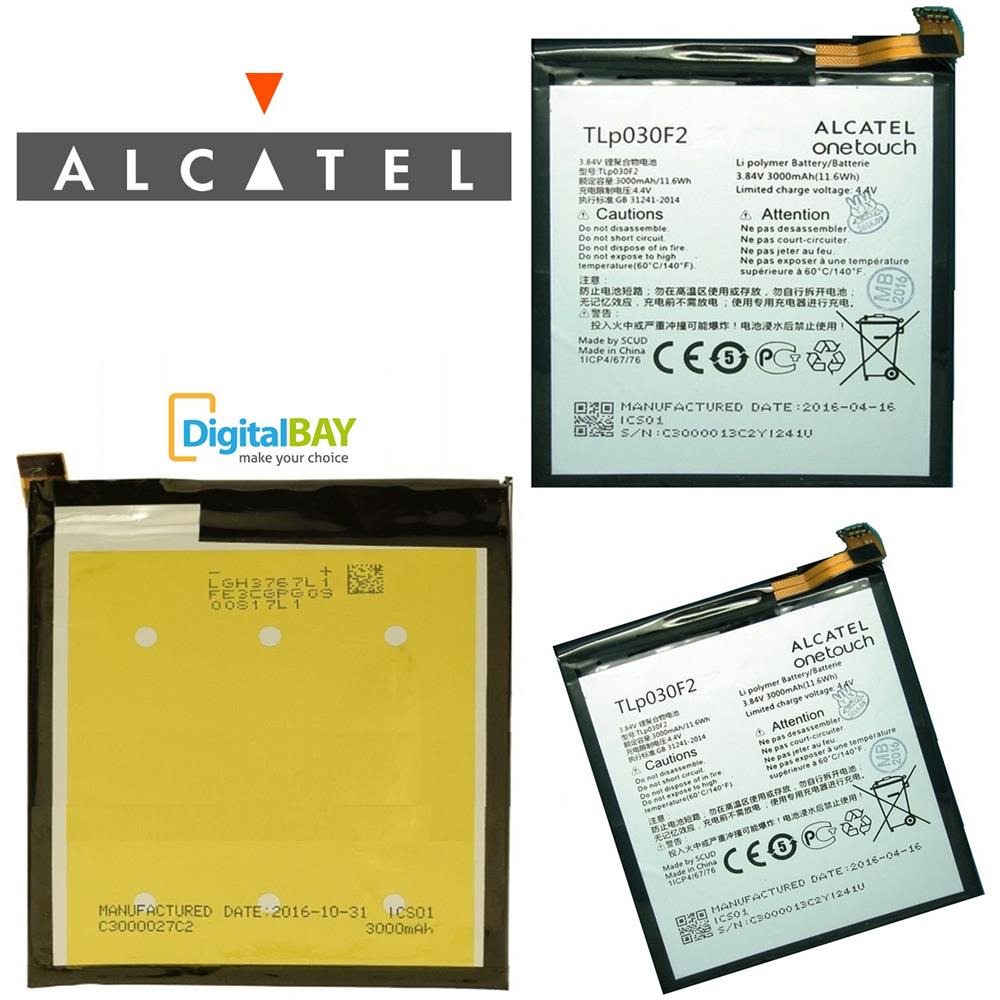 Batteria Originale Nuova 3000mah Tlp030f2 Per Onetouch Idol 4s 6071w / Blackberry Dtek60 - Foto 1