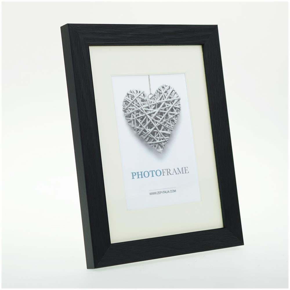 Cornice portafoto, Legno, Nero, Avorio, 42,5 x 32,5 x 1,5 cm - Foto 5